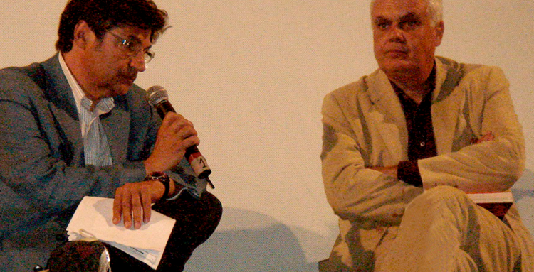 L'Aquila 2004, cinema Massimo. Con il regista Marco Tullio Giordana